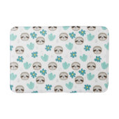 Süße Trägheits-Blumenmuster Badematte (Vorderseite)