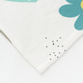 Süße Trägheits-Blumenmuster Fleecedecke (Ecke)