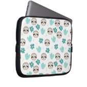 Süße Trägheits-Blumenmuster Laptopschutzhülle (Vorne Rechts)