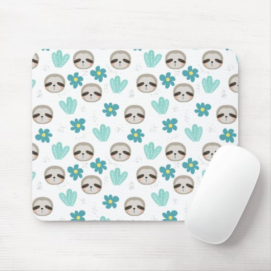 Süße Trägheits-Blumenmuster Mousepad (Mit Mouse)