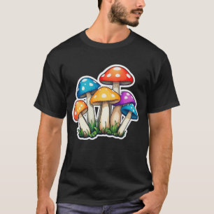 Süße transparente Pilz-Illustration T-Shirt