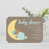 Süße Traum-Jungen-Babyparty Einladung (Stehend Vorderseite)