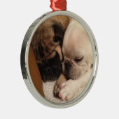 Süße Träume auf Weihnachtsabend Ornament Aus Metall (Rechts)