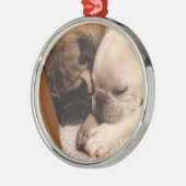 Süße Träume auf Weihnachtsabend Ornament Aus Metall (Links)