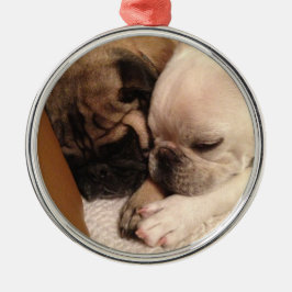 Süße Träume auf Weihnachtsabend Ornament Aus Metall