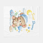 Süße Träume Babydecke Fleecedecke (Vorderseite (Horizontal))