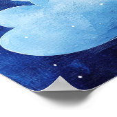 Süße Träume Blauer Nachthimmel Poster (Ecke)
