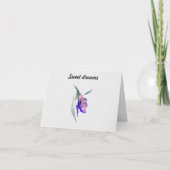 Süße Träume Dankeskarte (Vorderseite)