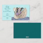 Süße Träume (Der Engel und der Schwan) Visitenkarte (Vorne/Hinten)