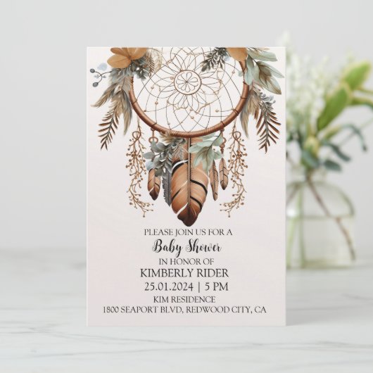 Süße Träume Einladung (Stehend Vorderseite)