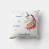 Süße Träume einzigartig personalisieren (Ihr Name) Kissen (Rückseite)