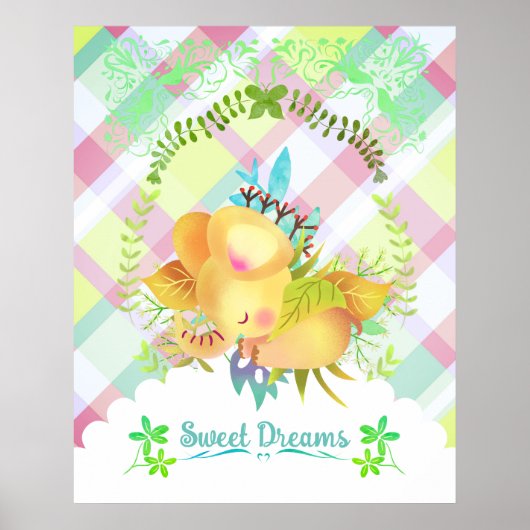 Süße Träume Elefant. Poster (Vorne)
