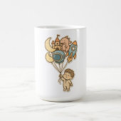 Süße Träume Fantasy Ballons – Hübsche Kinderillust Kaffeetasse (Mittel)