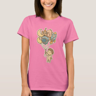 Süße Träume Fantasy Ballons – Hübsche Kinderillust T-Shirt