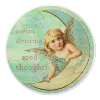 Süße Träume, gute Gedanken Angel Keramikknauf