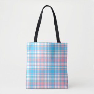 Süße Träume Karierter Tote Bag Tasche