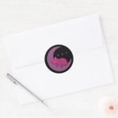 Süße Träume Katze auf zunehmendem Mond Sticker (Umschlag)
