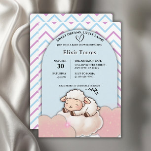 Süße Träume kleines Lamm Cute Kawaii Baby Shower Einladung