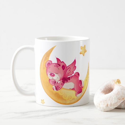 Süße Träume mit einem Teddy-Bär Kaffeetasse (Mit Donut)