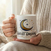 Süße Träume Mondlicht Warme Milch Nachtroutine Kaffeetasse