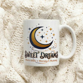 Süße Träume Mondlicht Warme Milch Nachtroutine Kaffeetasse