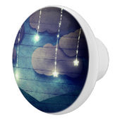 Süße Träume Nachthimmel leuchten hängende Sterne r Keramikknauf (Rechts)