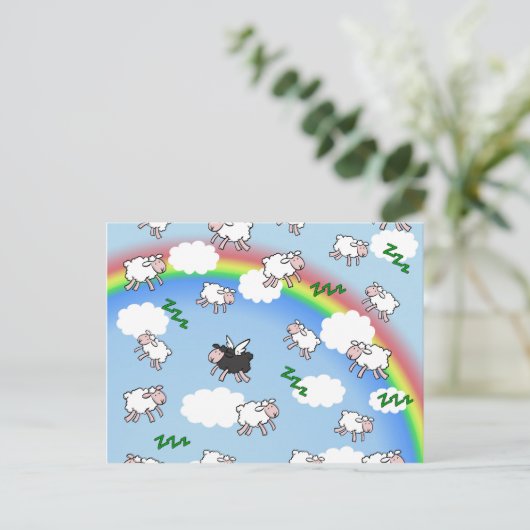 Süße Träume Postkarte (Stehend Vorderseite)