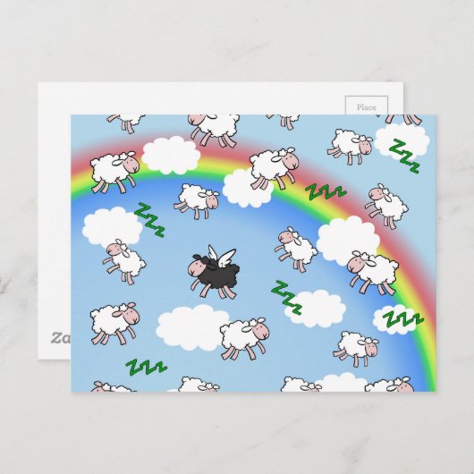 Süße Träume Postkarte (Vorne/Hinten)