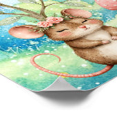 Süße Träume Regenbogenfee & Mäuse Kinderzimmer Poster (Ecke)