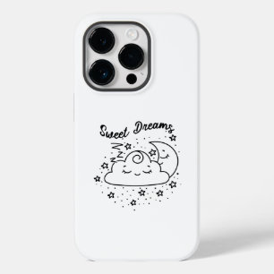 Süße Träume schlafen Mond und Wolke mit Sternen Case-Mate iPhone 14 Pro Hülle