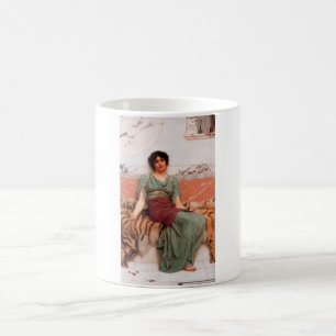 Süße Träume (schöne römische Frau auf der Tigerhau Kaffeetasse