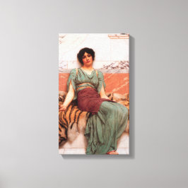 Süße Träume (schöne römische Frau auf der Tigerhau Leinwanddruck