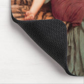 Süße Träume (schöne römische Frau auf der Tigerhau Mousepad (Ecke)