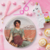 Süße Träume (schöne römische Frau auf der Tigerhau Pappteller (Party)