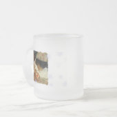 Süße Träume, Snoopy Beagle-Welpe mit Teddy-Bären Mattglastasse (Vorderseite Links)