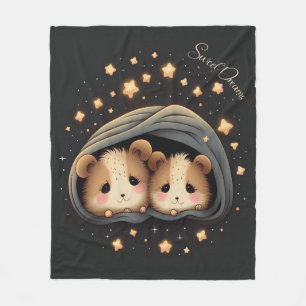 Süße Träume Süßes Design Hamster Fleecedecke