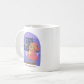 Süße Träume: Teddybär-Illustration Kaffeetasse (Vorderseite Links)