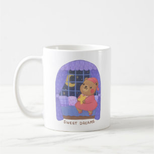 Süße Träume: Teddybär-Illustration Kaffeetasse