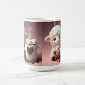 Süße Träume von Kakao und Lamm Verwandlungstasse (Zentrum)