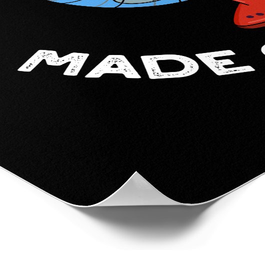 Süße Träume werden aus Brise Fan Pun Dark BG gemac Poster (Ecke)