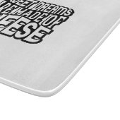 Süße Träume werden aus Käse gemacht Schneidebrett (Ecke)