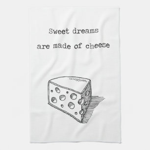 Süße Träume werden vom Käse-Käse-Liebhaber-Tu Handtuch