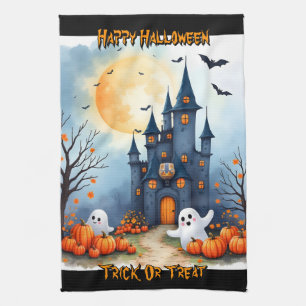 Süße trendige Halloween-Grusel-Kollektion Geschirrtuch