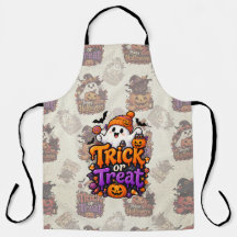 Süße Trick-or-Treat-Geister-Halloween-Schürze