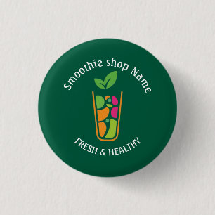Süße tropische Fruchtsmoothies Fruchküche shop Button