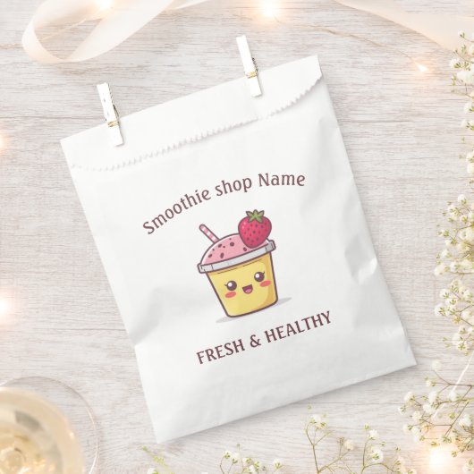 Süße tropische Fruchtsmoothies Fruchküche shop Geschenktütchen (Ausgeschnitten)