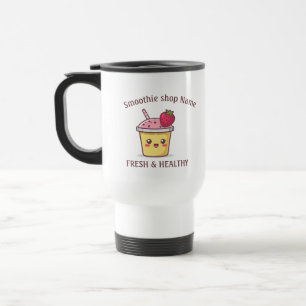Süße tropische Fruchtsmoothies Fruchküche shop Reisebecher