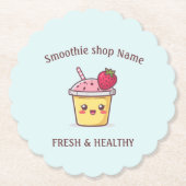 Süße tropische Fruchtsmoothies Fruchküche shop Untersetzer (Vorderseite)
