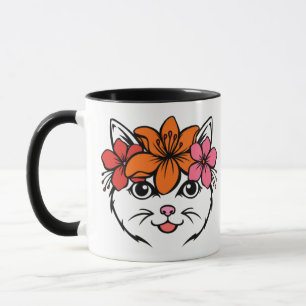 Süße tropische Katze Tasse