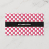 Süße Tupfen-und Kuchen-Bäckerei-Visitenkarte Visitenkarte (Rückseite)